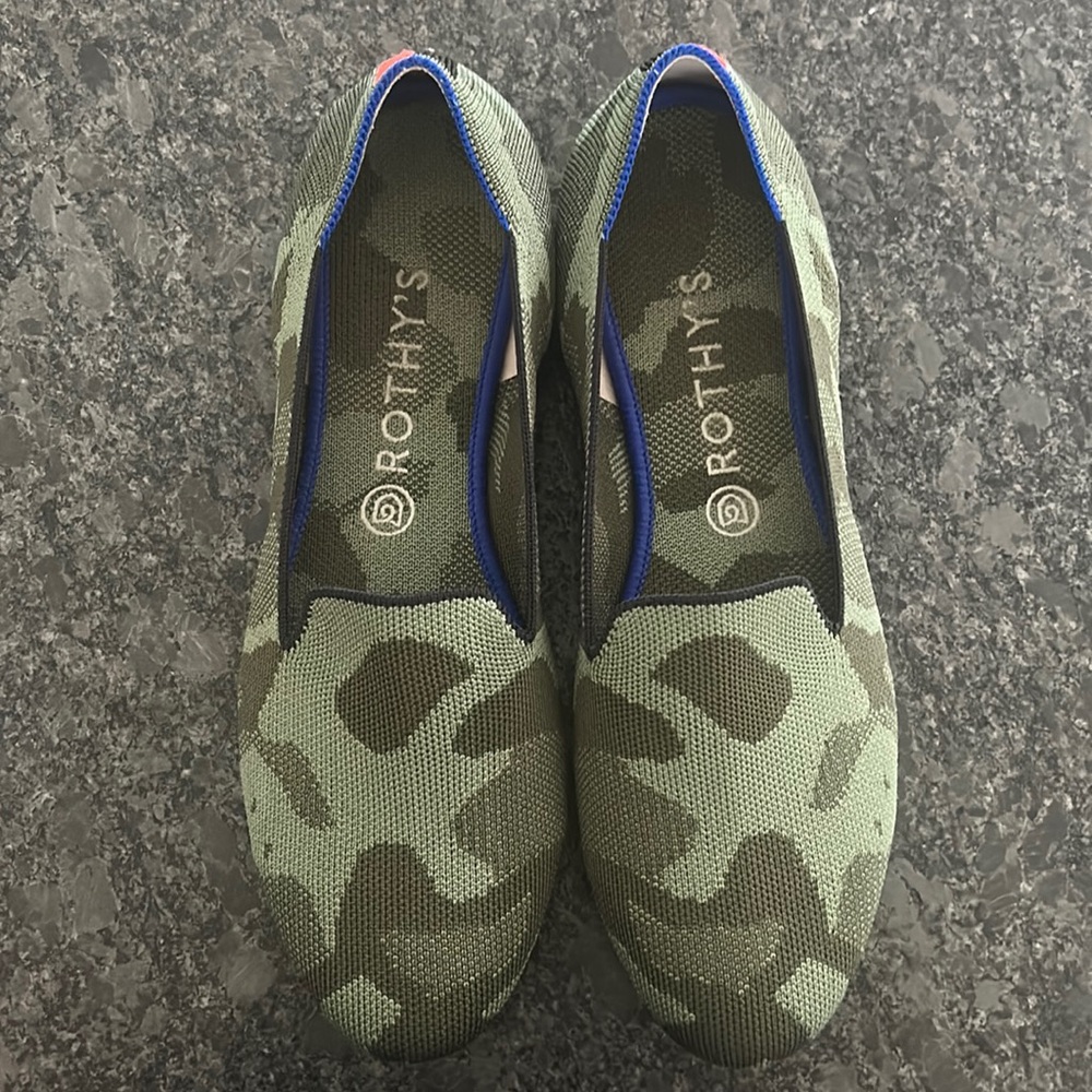 Rothy’s Camo Loafers size 10.5